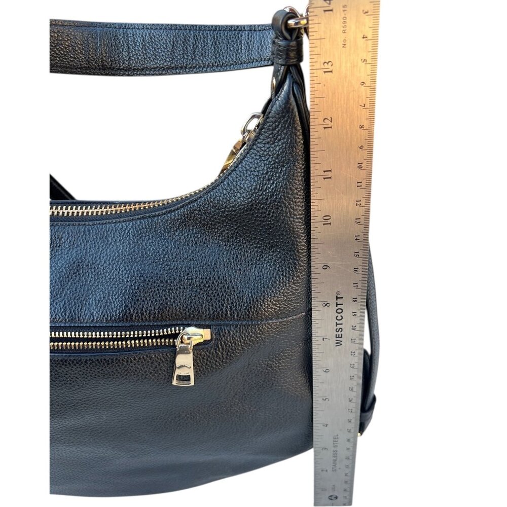 Coach Black Pebbled Leather Harley Hobo Crossbody Bag with Tag Adjustable Strap - Picture 15 of 16